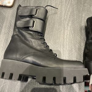 Paloma Barcelo Black Combat Boots